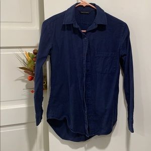Blue button up